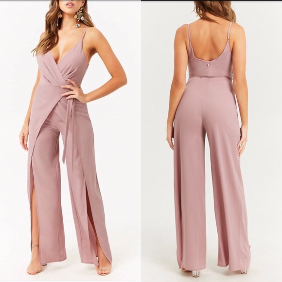 JUST IN!!! ACADIA MAUVE SURPLUS WRAP JUMPSUIT - Picture 6 of 8